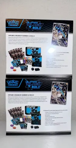 Pokemon Black Bolt Elite Trainer Box ETB Set of 2 NEW IN HAND - Image 3