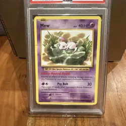 2016 Pokemon: MEW 53/108 - [Prerelease Kit] Non-Holo [XY Evolutions] NM - PSA 7 - Image 2