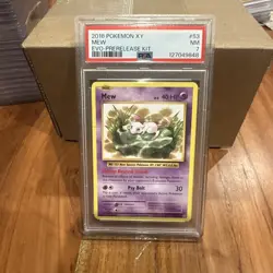 2016 Pokemon: MEW 53/108 - [Prerelease Kit] Non-Holo [XY Evolutions] NM - PSA 7 - Image 3