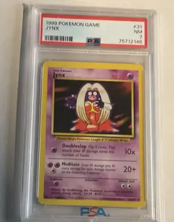 1999 POKEMON GAME #31 JYNX PSA 7 NM - Image 1