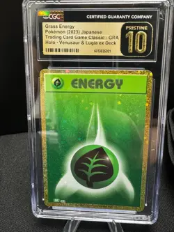 CGC 10 Pristine Grass Energy Classic Holo Venusaur & Lugia EX Deck Jpn 2023 GRA - Image 1