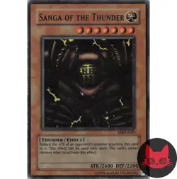Yugioh Sanga of the Thunder MRD-E025 Super Rare MP - Image 1