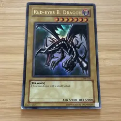 Red-Eyes B. Dragon LOB-070 MODERATE CONDITION - Image 1