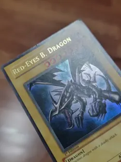 MP! Yugioh Red-Eyes Black Dragon SDJ-001 1st Edition Holo Rare Yu-Gi-Oh! - Image 2