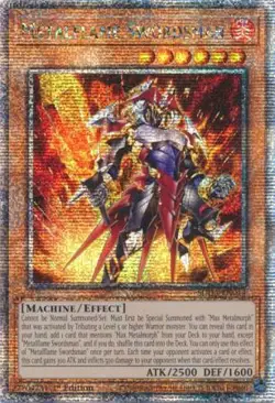 Yugioh! Metalflame Swordsman - SUDA-EN014 - Quarter Century Secret Rare - 1st Ed - Image 1