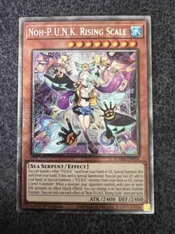 Yugioh Noh-P.U.N.K. Rising Scale BLMM-EN050 Starlight Rare 1st Edition NM - Image 1