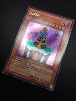 YUGIOH 2003 | JINZO | BPT-011 | PROMO | SECRET RARE | VG - EXCELLENT - Image 3