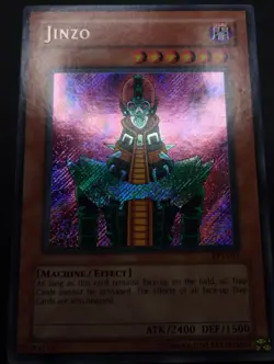 YUGIOH 2003 | JINZO | BPT-011 | PROMO | SECRET RARE | VG - EXCELLENT - Image 5