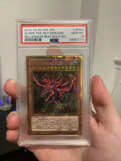 PSA 9 Slifer The Sky Dragon MB01-JPS01 Yu-gi-oh Japanese - Image 1