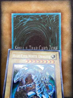 Yugioh Blue-Eyes White Dragon PCK-001 Parallel Secret Rare Promo MP - Image 2