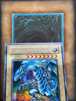 Yugioh Blue-Eyes White Dragon PCK-001 Parallel Secret Rare Promo MP - Image 3