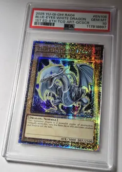 2025 YU-GI-OH! Blue Eyes White Dragon RA04-EN108 QCR PSA 10 QCSR - Image 3