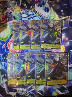 (x9) One Piece Card Game Zoro OP07-113 Illustration Box Vol.3 Promo Sealed - Image 1