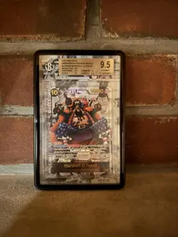 Marshall D. Teach One Piece Manga Art Secret Rare OP09-093SR BGS 9.5 - Image 1