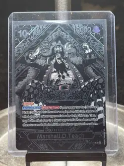 2025 One Piece OP12 Marshall D Teach 3nd Anniversary Silver SP Foil - Image 1
