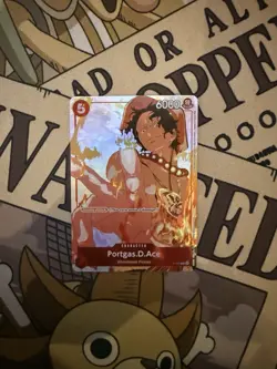 One Piece TCG P-028 Portgas.D.Ace Gift Collection Alternate Art - Image 1