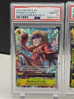PSA 10 Sequential Set One Piece Illustration Box Vol 3 Zoro And Luffy - Image 2
