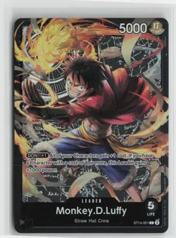 Monkey.D.Luffy ST14-001 One Piece Starter Deck 14: 3D2Y L NM English - Image 1