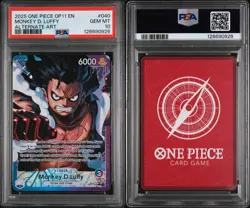One Piece Monkey D Luffy OP11-040 Alt Art Leader PSA 10 - Image 3