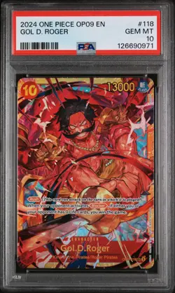 2024 ONE PIECE OP09-EMPERORS IN THE NEW WORLD #118 GOL D. ROGER PSA 10 - Image 1