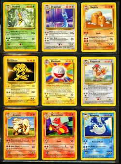 1999 Pokemon Base Set COMPLETE Unlimited Edition NON HOLO Cards #17-102 Lot RARE - Image 2