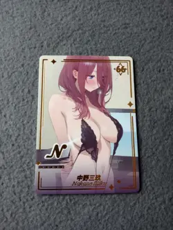 MIKU Nakano N66 Quintuplets GENKI PARADE goddess story waifu anime card - Image 1