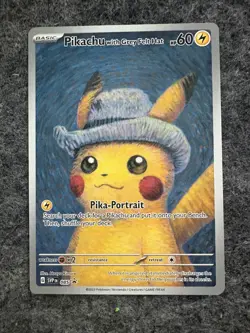 Pikachu with Grey Felt Hat SVP 085 Van Gogh Promo Card NM/M - Image 1