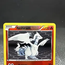 Pokemon TCG Reshiram Reverse Holo Rare Card 26/114 Black White - Image 3
