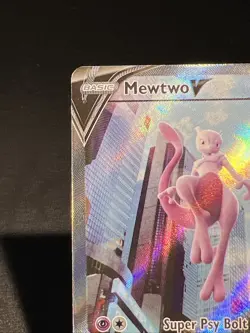 Mewtwo V 72/78 Pokemon Go TCG 2022 Mew Two Trading Card Collectible - Image 3