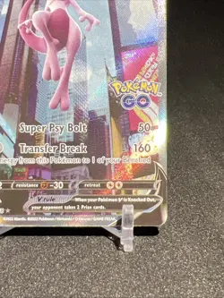 Mewtwo V 72/78 Pokemon Go TCG 2022 Mew Two Trading Card Collectible - Image 5