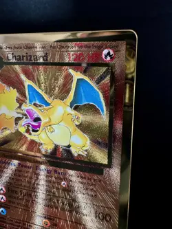 Pokemon TCG Charizard 4/102 Gold Metal Celebrations Ultra Premium Card NM - Image 3