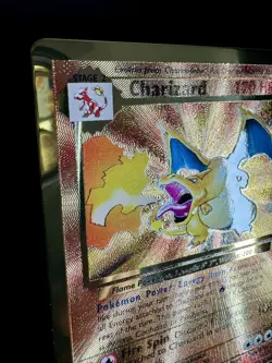 Pokemon TCG Charizard 4/102 Gold Metal Celebrations Ultra Premium Card NM - Image 4