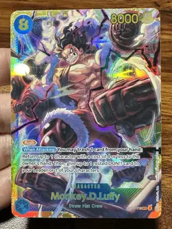 Monkey D. Luffy OP11-118 SEC A Fist of Divine Speed ONE PIECE Card Game English - Image 1