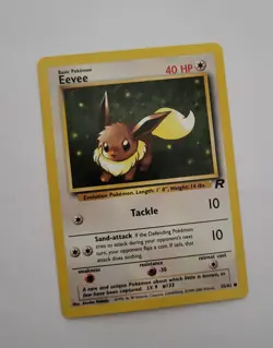 Pokemon Eevee 55/82 Team Rocket Common TCG Card 2000 English ENG - Image 1