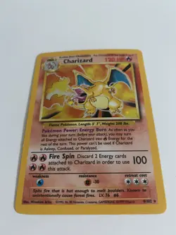 Charizard 4/102 Unlimited Base Set Holo Pokemon Card 1999 NM- PSA Potential - Image 2