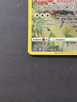 Snorlax TG10/TG30 Trainer Gallery Lost Origin Pokemon Card Holo Near Mint - Image 5