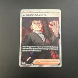Giovanni's Charisma 197/165 Scarlet & Violet 151 Pokemon Card SIR Near Mint NM - Image 1