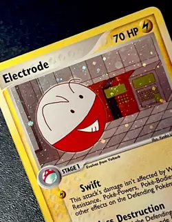 Electrode Looking at Swirl 5/101 LP Front MP Back Holo Rare Pokemon Card! - Image 1