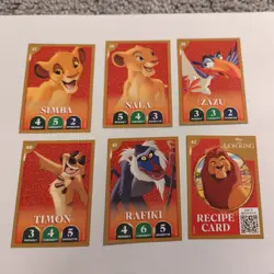 6 X Morrisons Disney Christmas Party 2025 Cards- Lion King Set 37/38/39/40/41/42 - Image 1