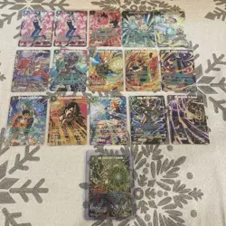 Dragonball Super Card Lot Of 16 SCR/SPR/SR NM Condition Worth $160 - Image 1