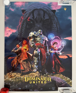 Magic The Gathering Dominaria United Foil Promotional Poster MTG - Image 1