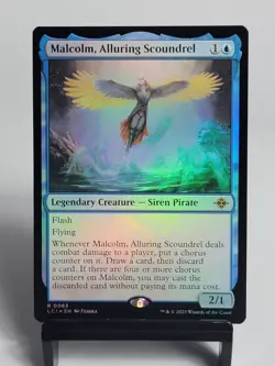 MTG - The Lost Caverns of Ixalan - Malcolm, Alluring Scoundrel - FOIL - Image 1