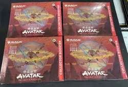 Magic the Gathering Avatar the Last Air Bender Collector Booster. 4 Boxes. - Image 1