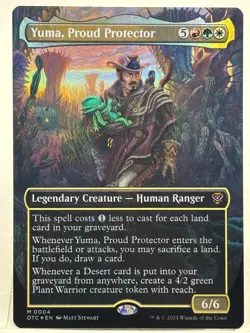 Yuma Proud Protector NM* FOIL BORDERLESS Outlaws Of Thunder Junction -UnltdCards - Image 1