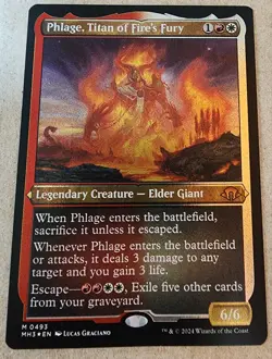 Phlage, Titan of Fire's Fury - #493 (Foil Etched) Modern Horizons 3 - Mtg - Image 1