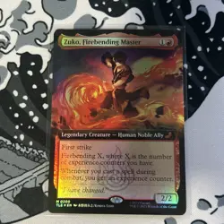 Zuko, Firebending Master (Extended Art) MTG Avatar: The Last Airbender Foil NM - Image 1