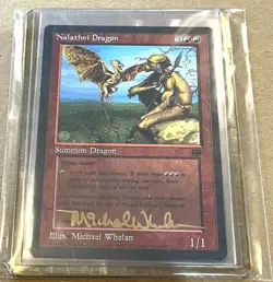 Nalathni Dragon Promo Artist Signed Michael Whelan MTG Magic The Gathering - Image 1