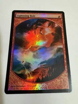 Magic The Gathering Lightning Bolt 1/9 (Magic Player Rewards 2010) FOIL - Image 1