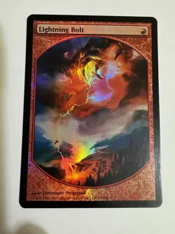 Magic The Gathering Lightning Bolt 1/9 (Magic Player Rewards 2010) FOIL - Image 2