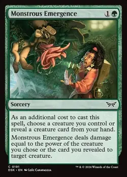 Monstrous Emergence - Foil DSK NM MTG - Image 1